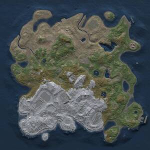 Thumbnail Rust Map: Procedural Map, Size: 4000, Seed: 337270525, 15 Monuments