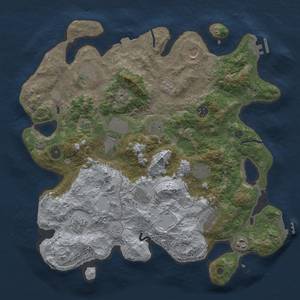 Thumbnail Rust Map: Procedural Map, Size: 4000, Seed: 337270525, 19 Monuments