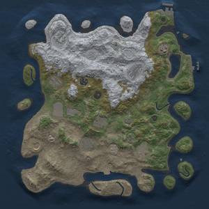 Thumbnail Rust Map: Procedural Map, Size: 3900, Seed: 48241603, 19 Monuments