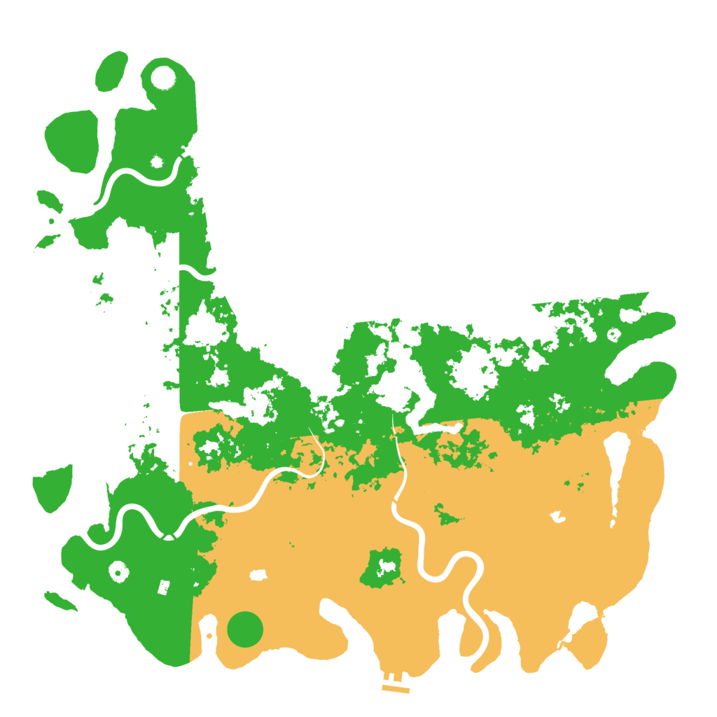 Biome Rust Map: Procedural Map, Size: 5250, Seed: 662900475