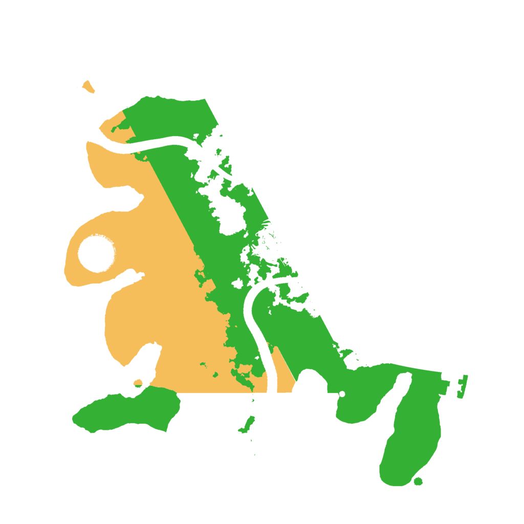 Biome Rust Map: Procedural Map, Size: 2500, Seed: 521874930