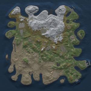 Thumbnail Rust Map: Procedural Map, Size: 4000, Seed: 26101977, 19 Monuments