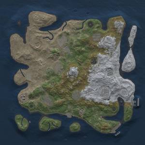 Thumbnail Rust Map: Procedural Map, Size: 3750, Seed: 1353310425, 18 Monuments