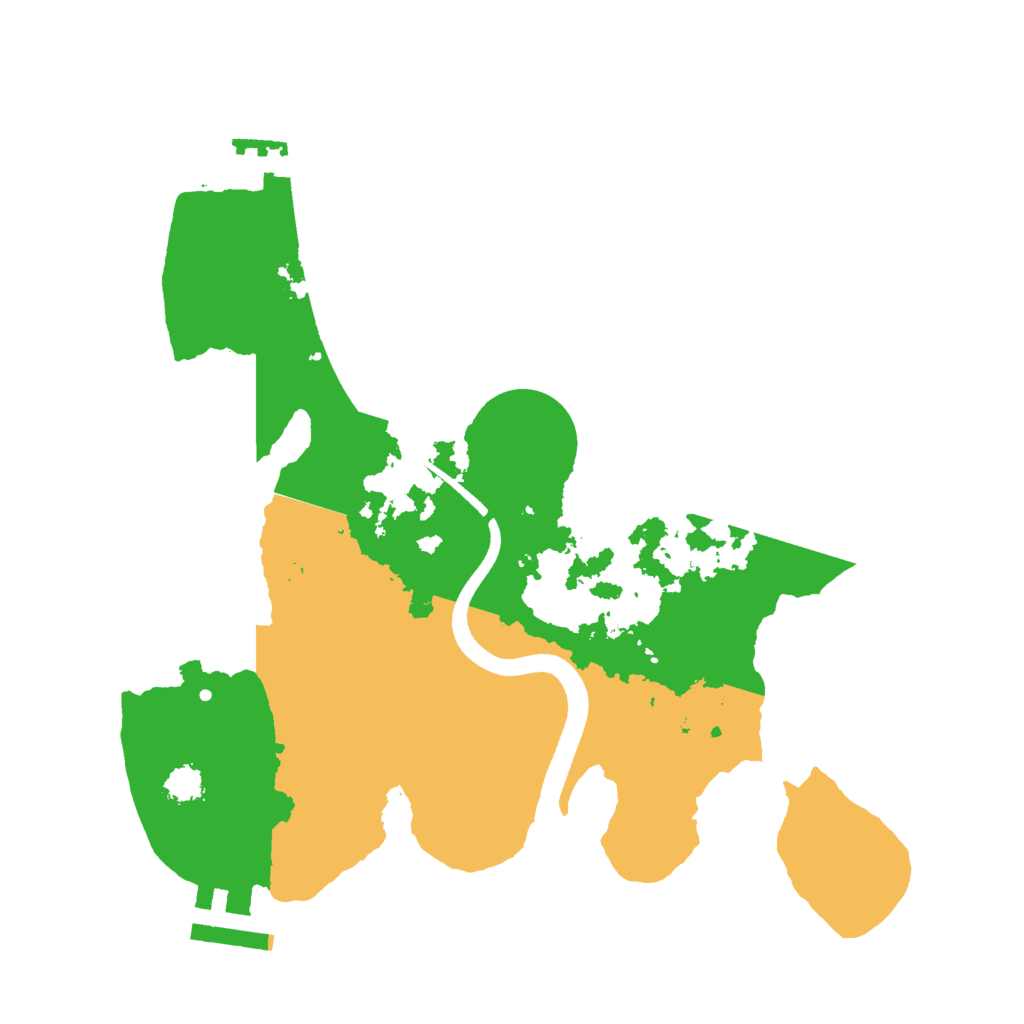 Biome Rust Map: Procedural Map, Size: 2500, Seed: 135236