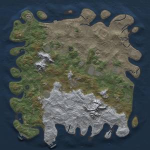 Rust Map: Procedural Map, Size: 5000, Seed: 3107, 19 Monuments