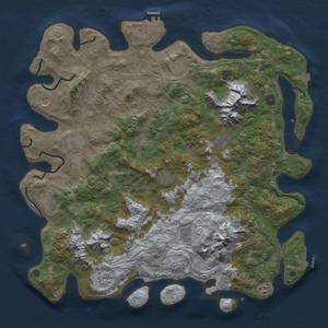 Thumbnail Rust Map: Procedural Map, Size: 5000, Seed: 71, 19 Monuments