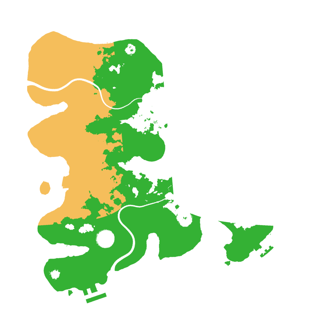 Biome Rust Map: Procedural Map, Size: 3000, Seed: 1216074095