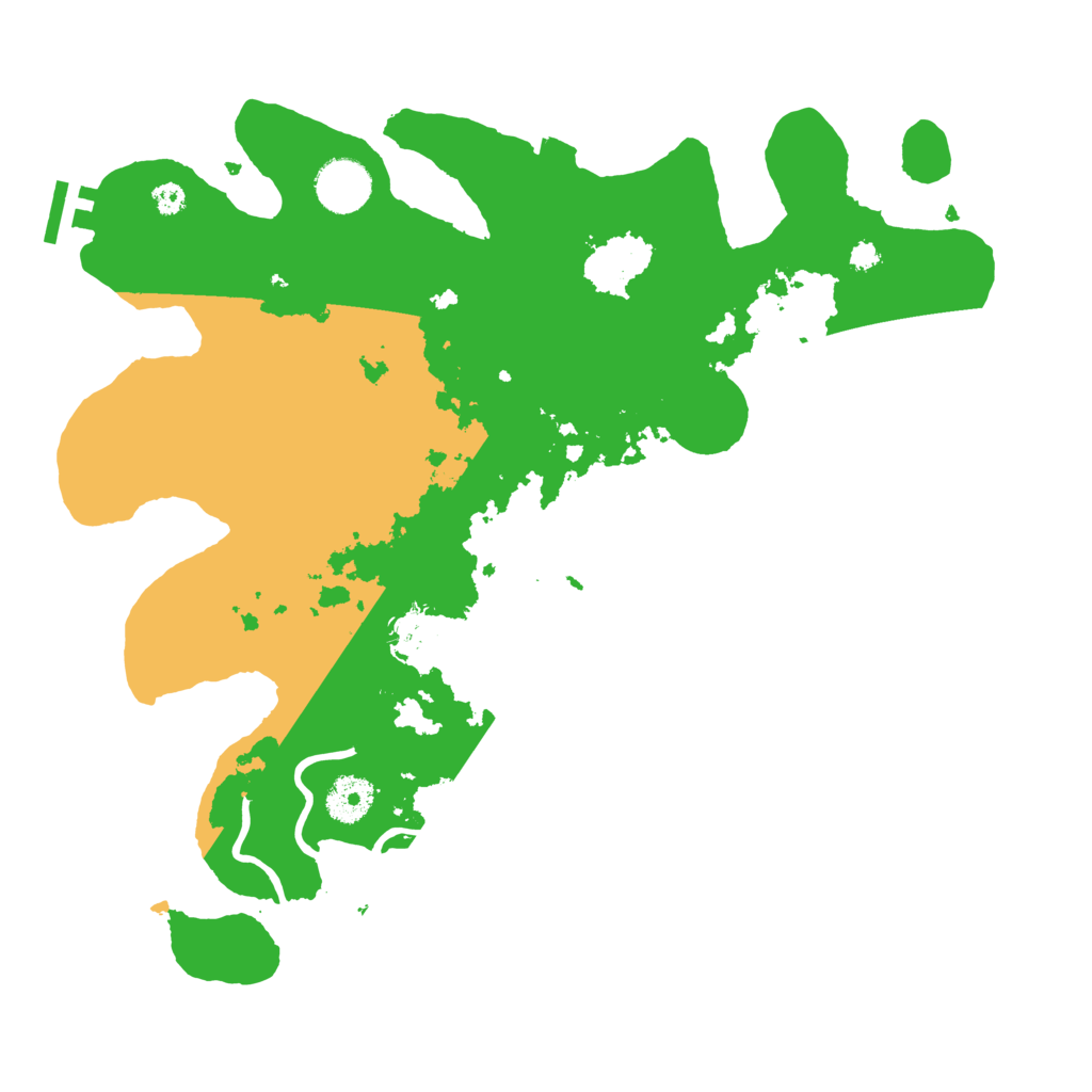 Biome Rust Map: Procedural Map, Size: 3500, Seed: 220458635