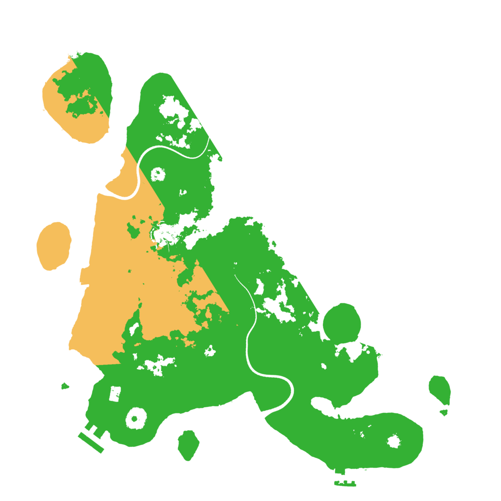 Biome Rust Map: Procedural Map, Size: 3500, Seed: 2000236863