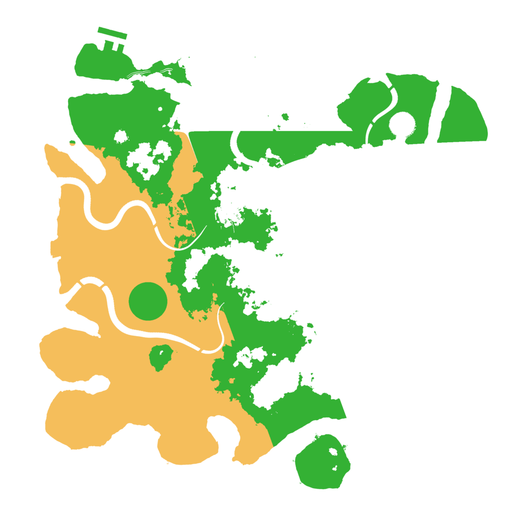 Biome Rust Map: Procedural Map, Size: 3600, Seed: 73849455