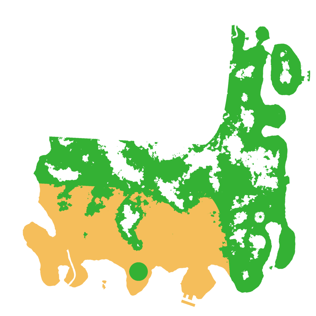 Biome Rust Map: Procedural Map, Size: 4500, Seed: 608449097