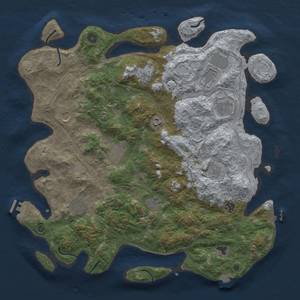 Thumbnail Rust Map: Procedural Map, Size: 4500, Seed: 7389764, 19 Monuments