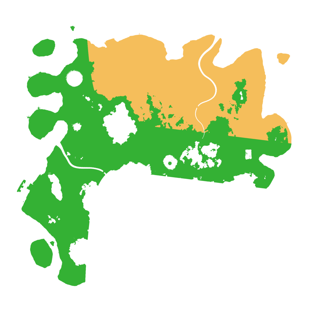 Biome Rust Map: Procedural Map, Size: 3500, Seed: 158483519