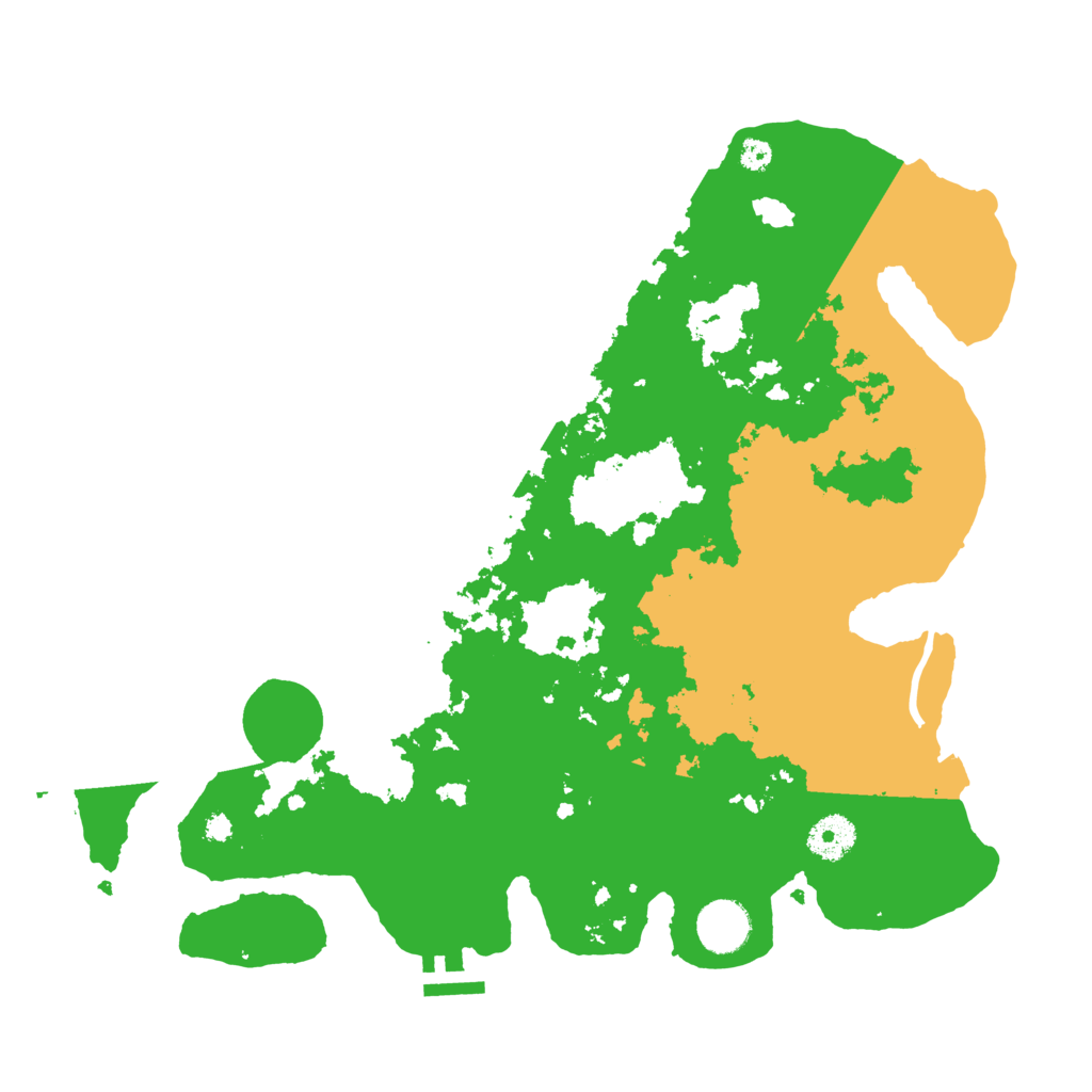 Biome Rust Map: Procedural Map, Size: 3600, Seed: 5166