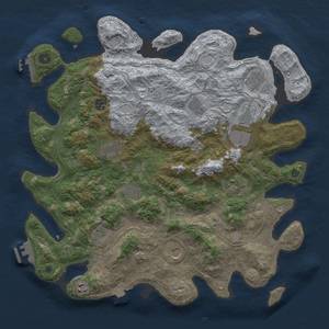 Thumbnail Rust Map: Procedural Map, Size: 4250, Seed: 1223455902, 19 Monuments