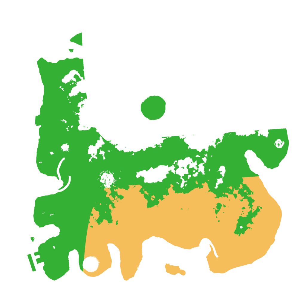 Biome Rust Map: Procedural Map, Size: 3500, Seed: 142754