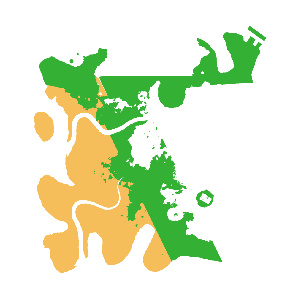 Biome Rust Map: Procedural Map, Size: 3000, Seed: 1380