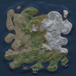 Thumbnail Rust Map: Procedural Map, Size: 3600, Seed: 23936288, 18 Monuments