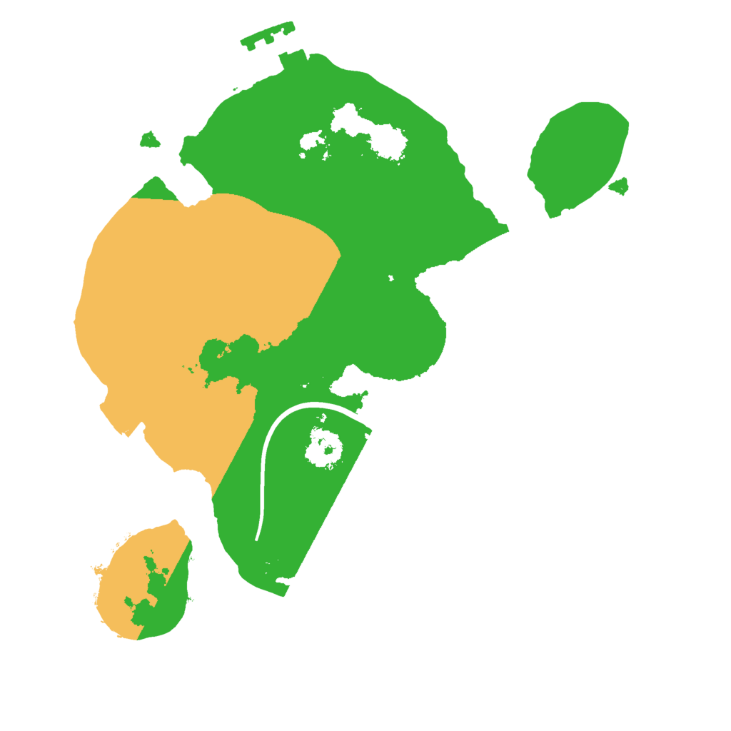 Biome Rust Map: Procedural Map, Size: 2000, Seed: 153660