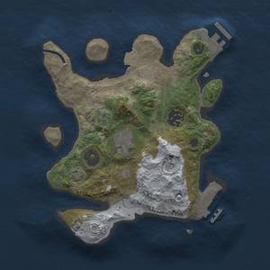 Thumbnail Rust Map: Procedural Map, Size: 2500, Seed: 413343212, 9 Monuments