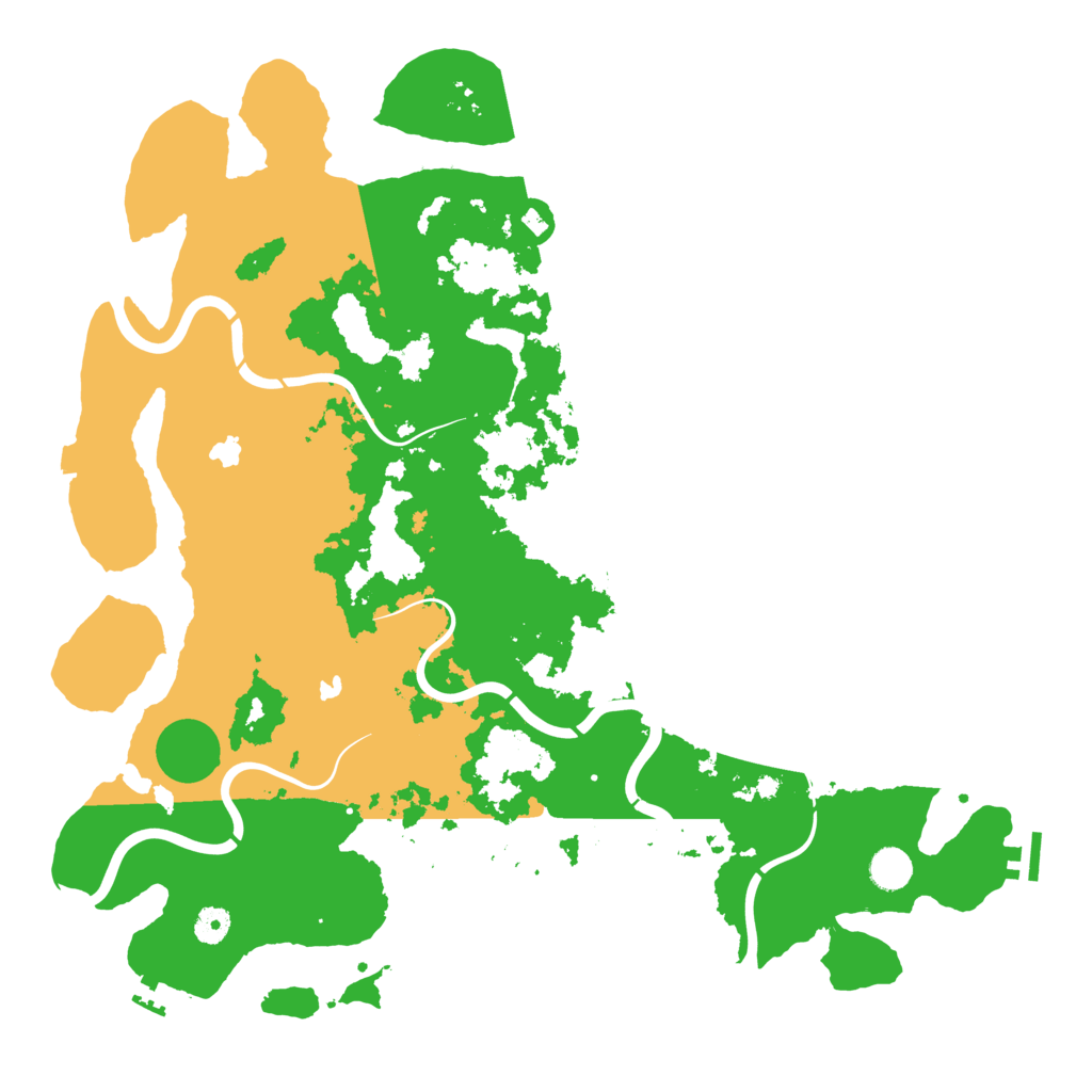 Biome Rust Map: Procedural Map, Size: 4500, Seed: 23936288
