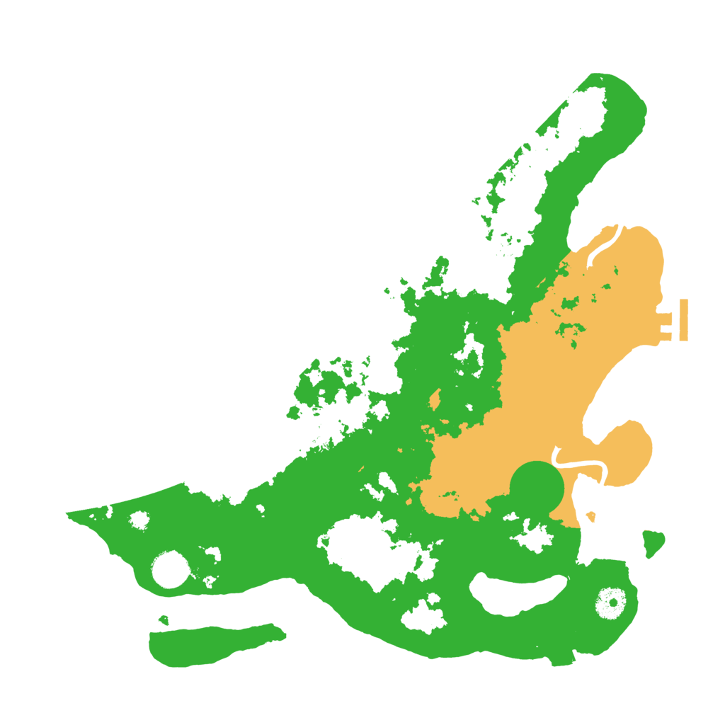 Biome Rust Map: Procedural Map, Size: 3500, Seed: 300806094