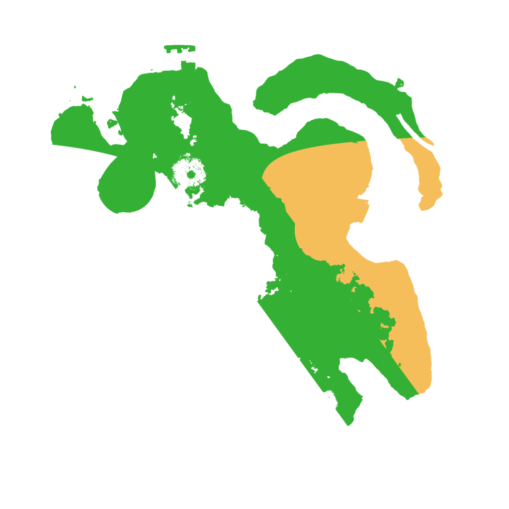 Biome Rust Map: Procedural Map, Size: 2500, Seed: 1674414254