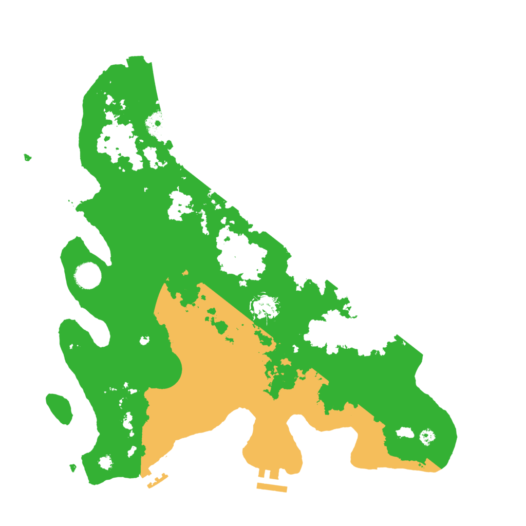 Biome Rust Map: Procedural Map, Size: 3500, Seed: 258457