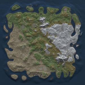 Thumbnail Rust Map: Procedural Map, Size: 5000, Seed: 1873593386, 19 Monuments