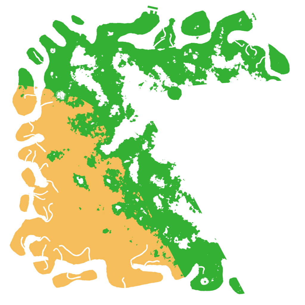 Biome Rust Map: Procedural Map, Size: 6000, Seed: 74591