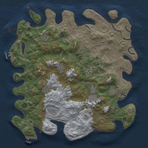 Thumbnail Rust Map: Procedural Map, Size: 4500, Seed: 1901338605, 19 Monuments