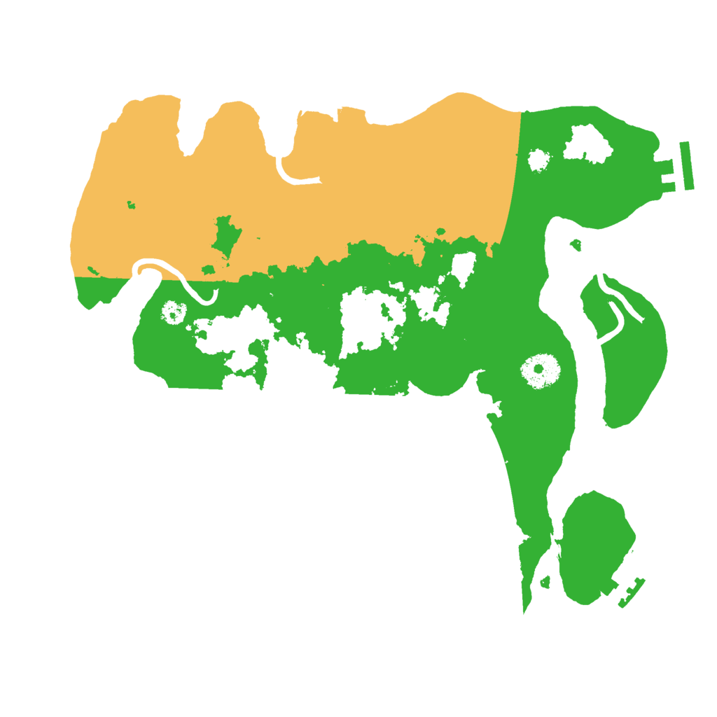 Biome Rust Map: Procedural Map, Size: 3000, Seed: 16651