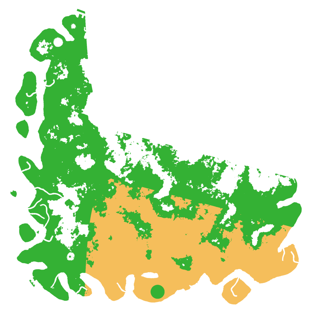 Biome Rust Map: Procedural Map, Size: 6000, Seed: 12451