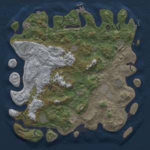 Thumbnail Rust Map: Procedural Map, Size: 4675, Seed: 65000, 19 Monuments