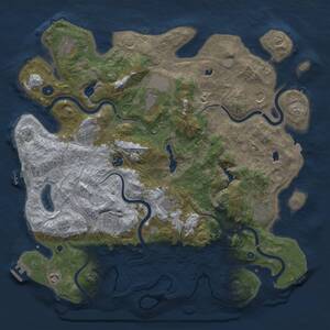 Thumbnail Rust Map: Procedural Map, Size: 4500, Seed: 2118029097, 16 Monuments
