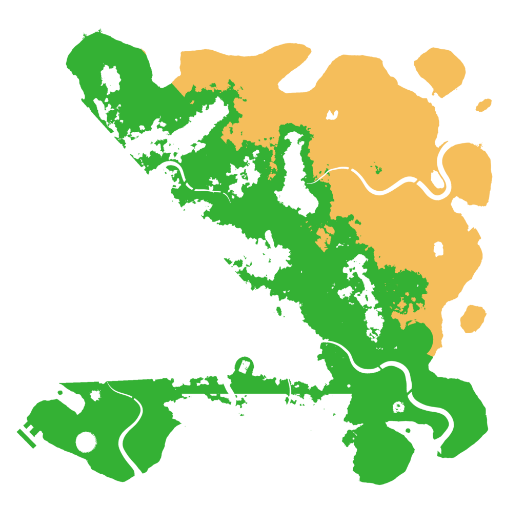 Biome Rust Map: Procedural Map, Size: 4500, Seed: 2118029097