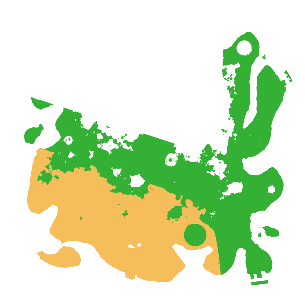 Biome Rust Map: Procedural Map, Size: 3600, Seed: 10108