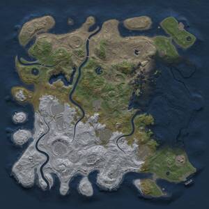 Thumbnail Rust Map: Procedural Map, Size: 4250, Seed: 190453096, 16 Monuments