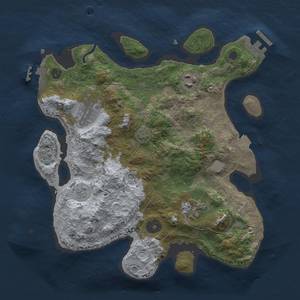 Thumbnail Rust Map: Procedural Map, Size: 3000, Seed: 403629942, 12 Monuments