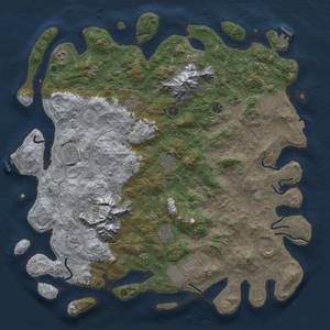 Thumbnail Rust Map: Procedural Map, Size: 5000, Seed: 78282567, 19 Monuments