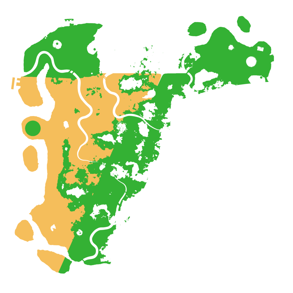 Biome Rust Map: Procedural Map, Size: 5000, Seed: 631973180