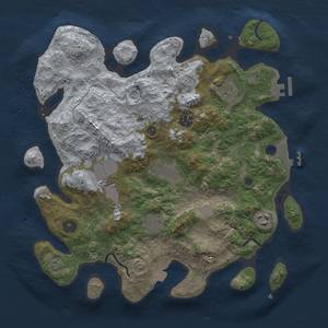 Thumbnail Rust Map: Procedural Map, Size: 3500, Seed: 1788214567, 14 Monuments