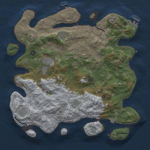 Thumbnail Rust Map: Procedural Map, Size: 4000, Seed: 2864757, 17 Monuments