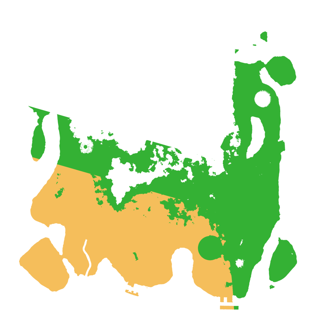 Biome Rust Map: Procedural Map, Size: 3500, Seed: 688678409