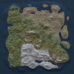 Thumbnail Rust Map: Procedural Map, Size: 4250, Seed: 1161096169, 19 Monuments