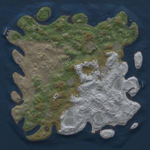 Thumbnail Rust Map: Procedural Map, Size: 4500, Seed: 1165940240, 19 Monuments