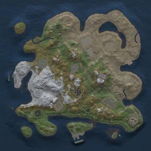 Thumbnail Rust Map: Procedural Map, Size: 3500, Seed: 646014080, 18 Monuments