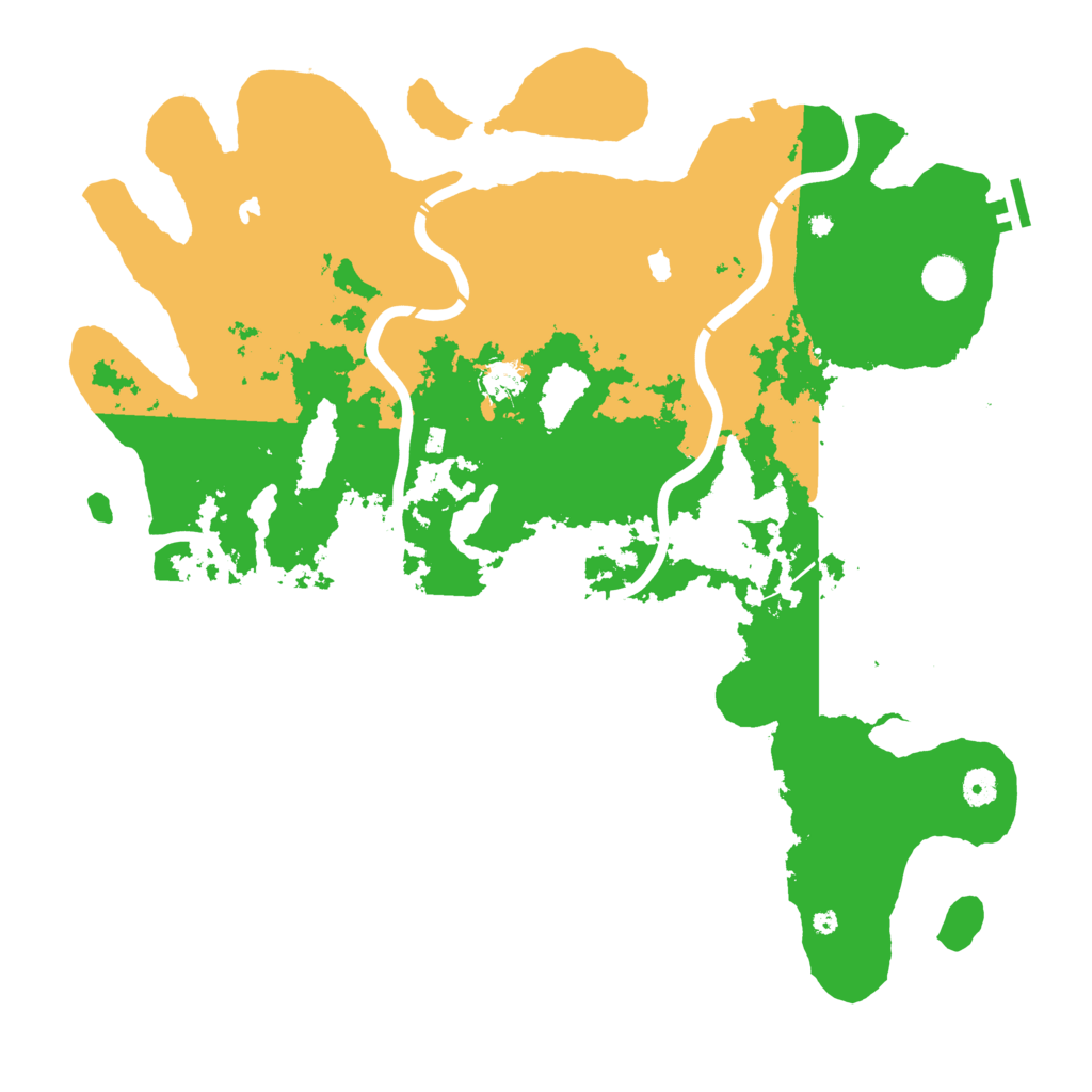 Biome Rust Map: Procedural Map, Size: 4500, Seed: 91837462