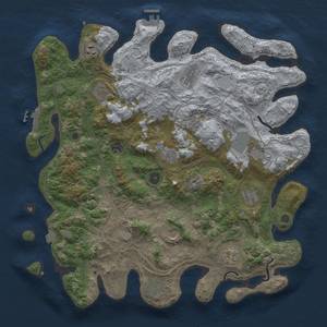 Thumbnail Rust Map: Procedural Map, Size: 4250, Seed: 422462333, 19 Monuments