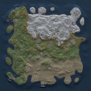 Thumbnail Rust Map: Procedural Map, Size: 4500, Seed: 1499783879, 19 Monuments